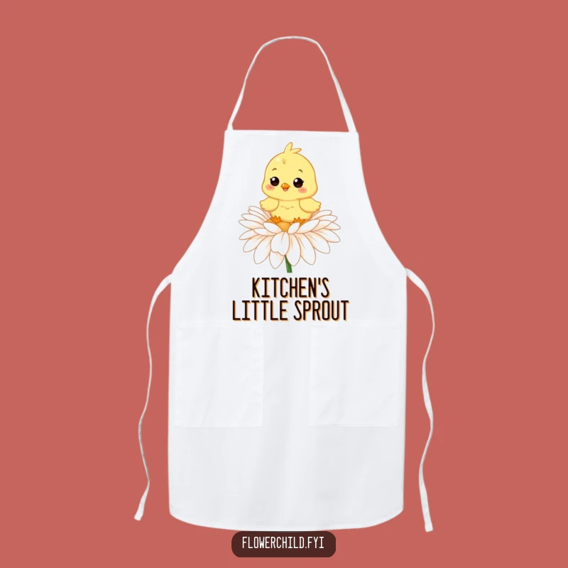 Funny Chick Daisy Apron: Cook with Cheer and Spring Vibes as a Funny Gift