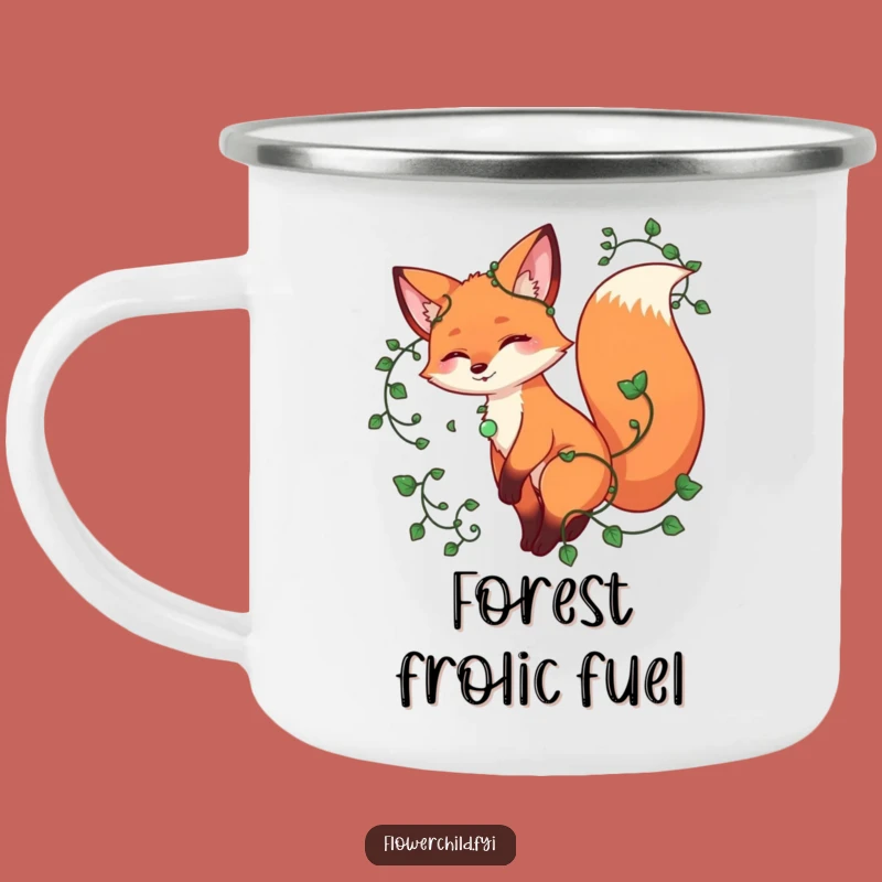 Funny Playful Fox Vines Camping Mug - Outdoor Adventure Gift