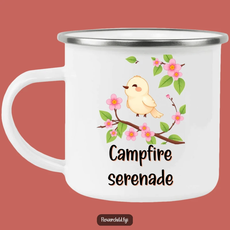 Funny Birdsong Camping Mug: Enjoy Nature's Serenity - A Perfect Outdoor Funny Gift!