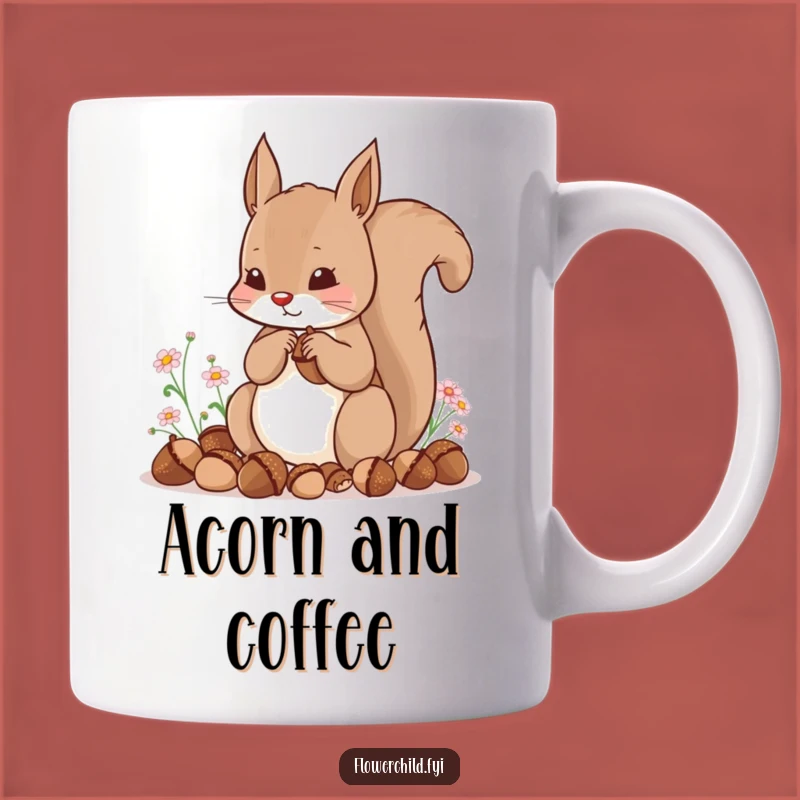 Funny Content Squirrel Mug: Adorable Hoarding Humor Gift for Nature Lovers