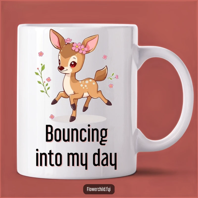 Funny Prancing Deer Mug: Whimsical & Hilarious Gift for Nature Lovers