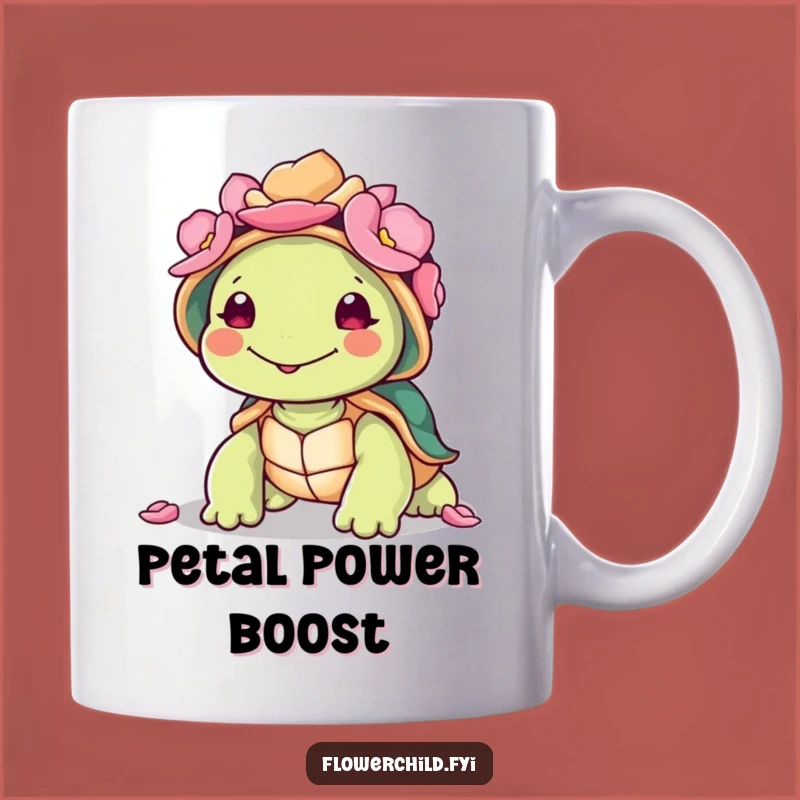 Funny Turtle Petal Shell Mug: Slow Down and Smile, A Perfect Funny Gift for Relaxation