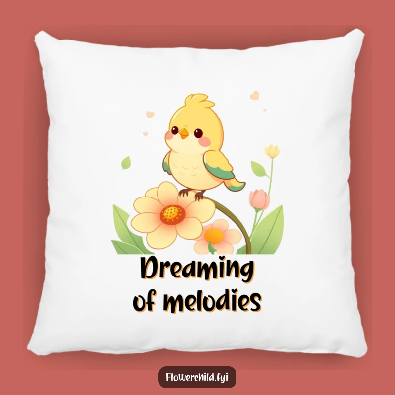 Funny Bird Singing Flower Pillow: Cuddle Up with Comfort and Comedy, Amazing Funny Gift