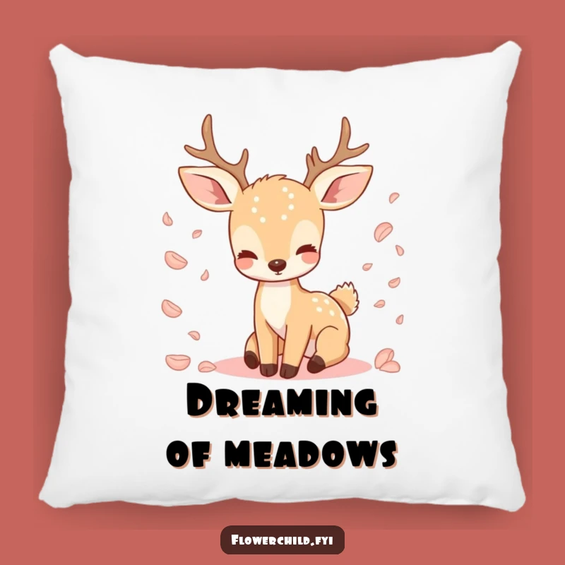 Funny Deer Petal Pillow: Cozy Up with Serene Nature's Softness as a Funny Gift
