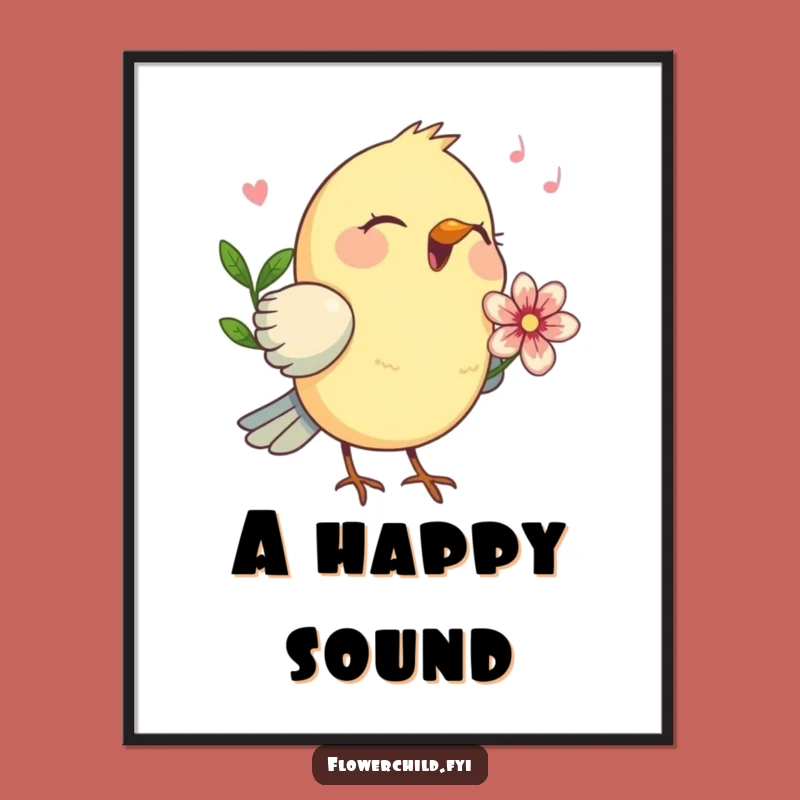 Funny Birdsong Digital Art: Instant Joyful Melodies for Your Walls