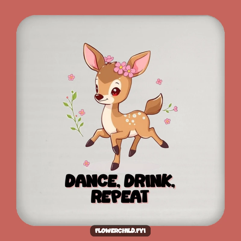 Funny Prancing Deer Coasters: Protect Surfaces with Whimsical & Hilarious Style