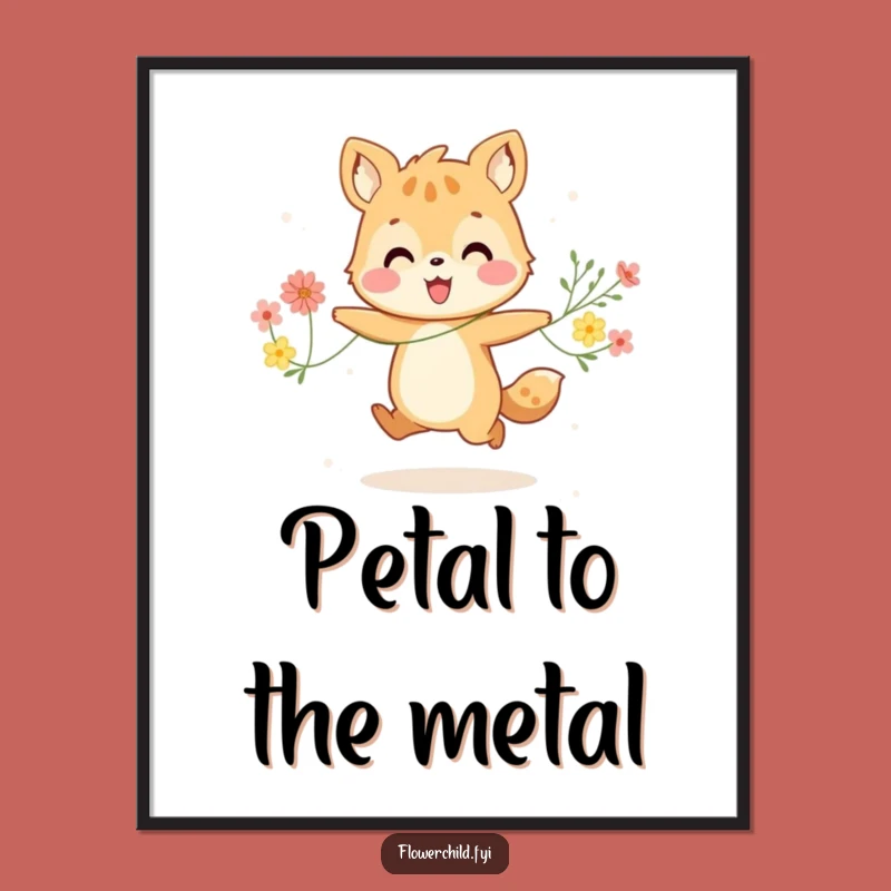 Funny Happy Animal Poster - Joyful Wall Art for Cheerful Spaces