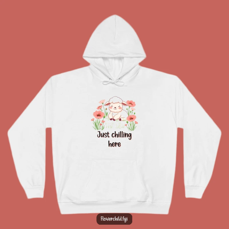 Funny Sheep Poppy Hoodie: Cozy Up with Peaceful & Hilarious Comfort
