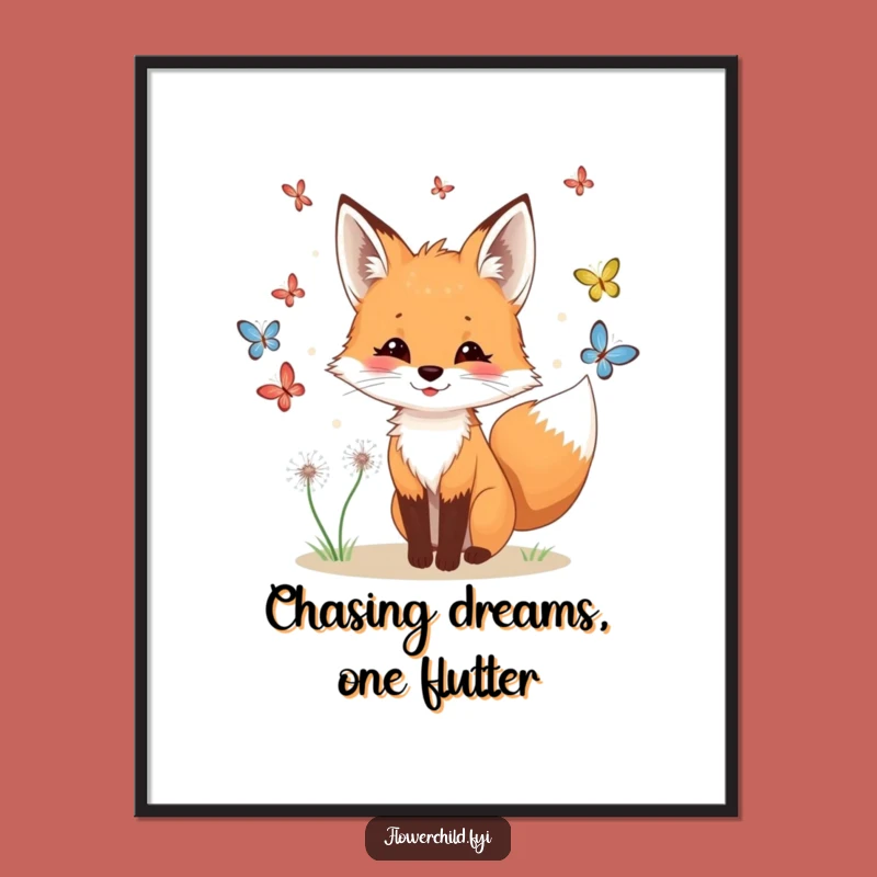 Free Printable Fox Wall Art - Whimsical & Funny Downloadable Decor