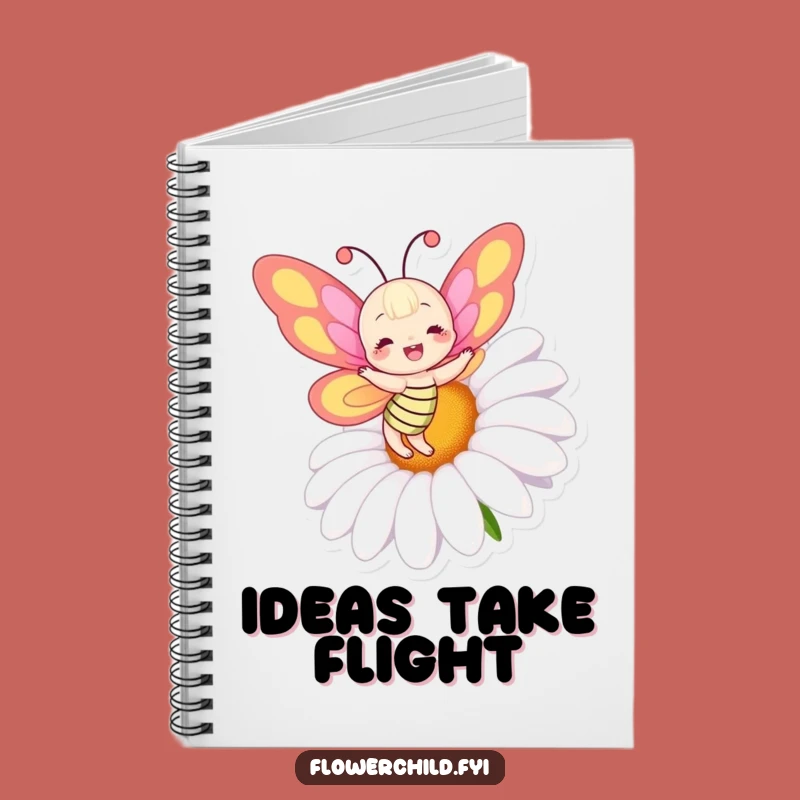 Funny Butterfly Daisy Notebook: Capture Your Joyful Thoughts - A Great Funny Gift!