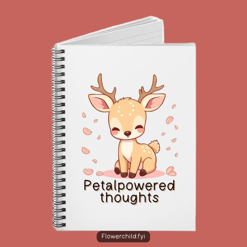 Funny Deer Petal Notebook: Jot Down Ideas with Serene Nature's Calm as a Funny Gift