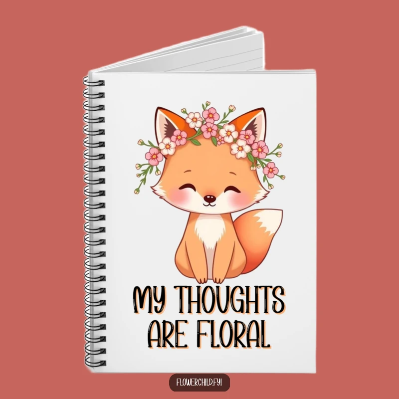 Funny Fox Blossom Notebook: Whimsical Journal for Your Creative Thoughts