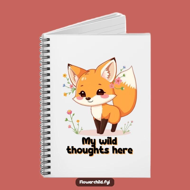 Funny Fox Wildflower Dance Notebook - Capture Your Playful Ideas