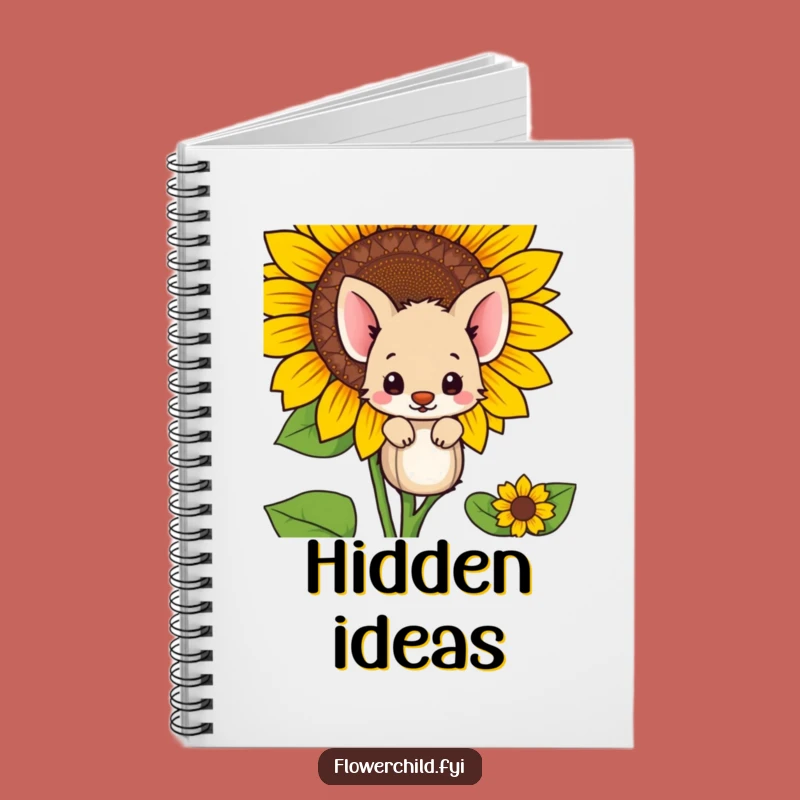 Funny Shy Animal Notebook: Keep Your Thoughts Under Wraps