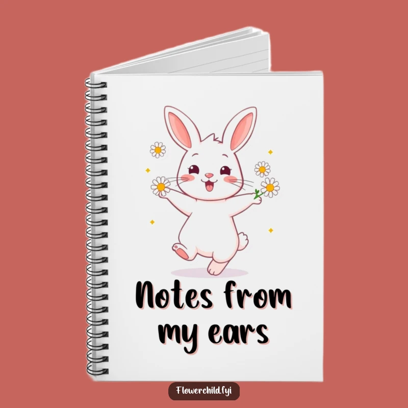 Funny Rabbit Daisy Dance Notebook: Cheerful Twirling Journal, Useful Funny Gift