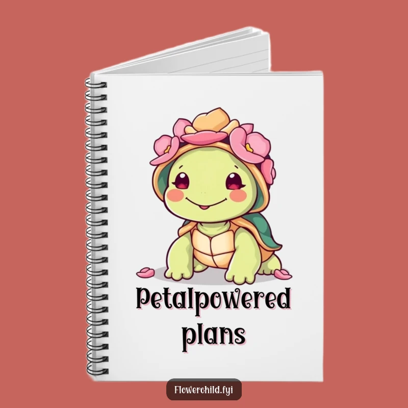 Funny Turtle Petal Shell Notebook: Journal Your Thoughts Peacefully, Ideal Funny Gift