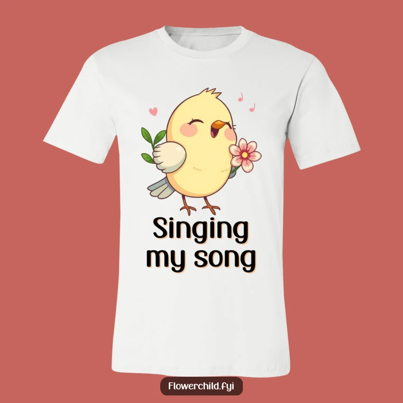 Funny Bird Melody T-Shirt: Wear Your Song of Happiness