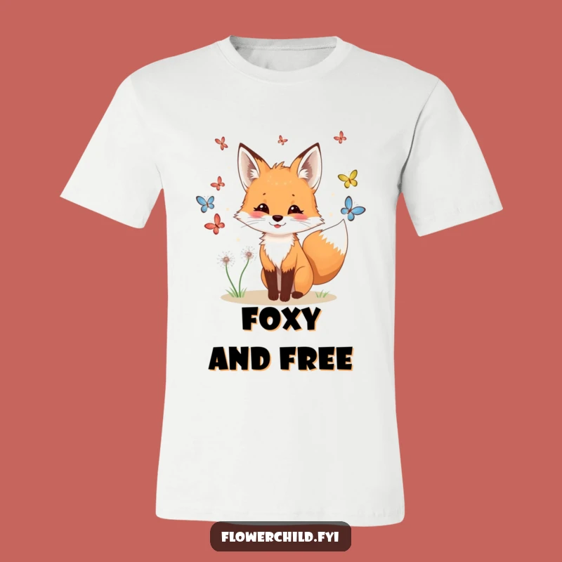 Funny Fox Meadow T-Shirt: Embrace Playfulness and Nature's Magic