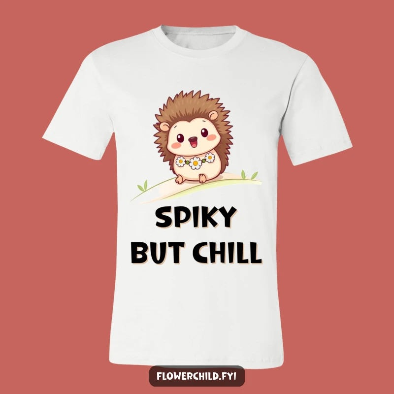 Funny Hedgehog Daisy Chain T-Shirt: Wearable Humor for Animal Lovers