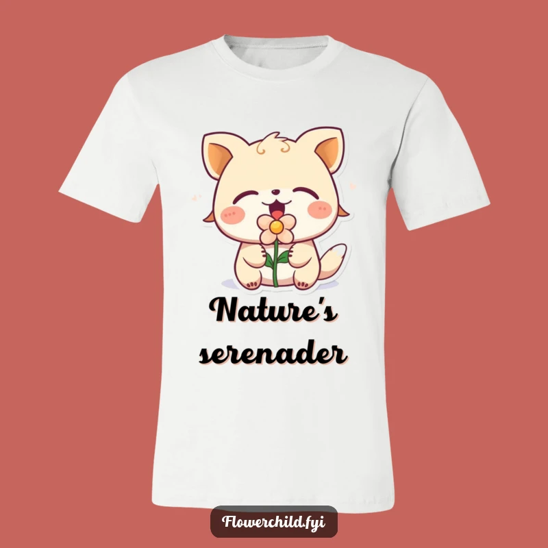 Funny Singing Animal T-Shirt: Express Your Inner Rockstar with Flower