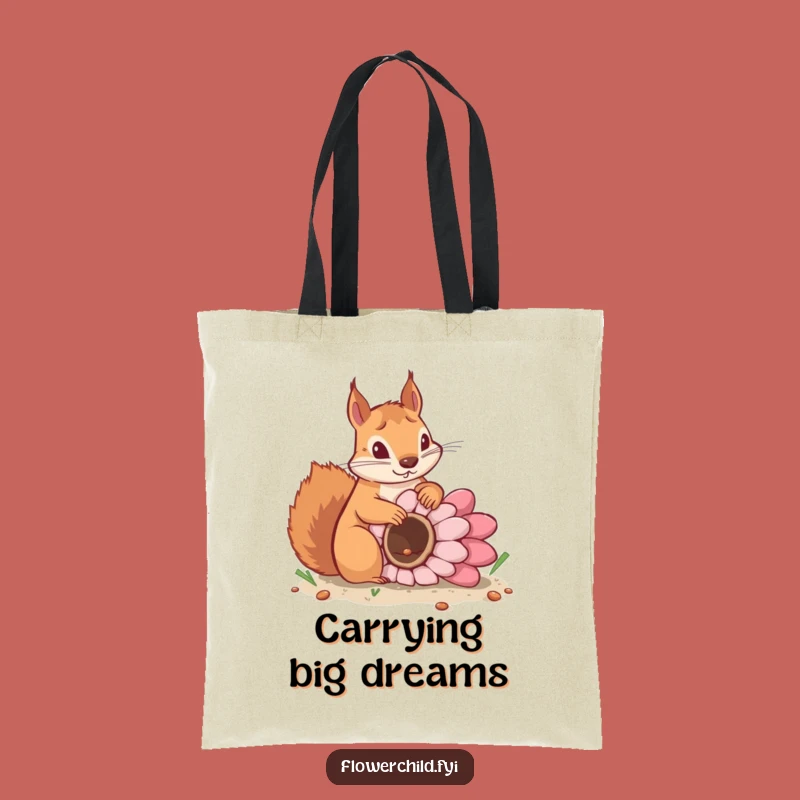 Funny Squirrel Seed Tote Bag: Determined Gardener's Stylish Carry-All